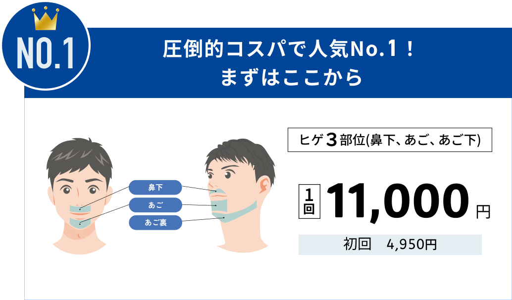 No.1 圧倒的コスパで人気No.1！まずはここから